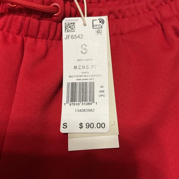 Adidas Activewear Z.N.E. Men's Size S red Tapered Leg Track Jogger Pants JF6542 - Picture 11 of 11